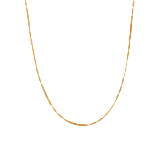 Gold 22KT Twisted Chain