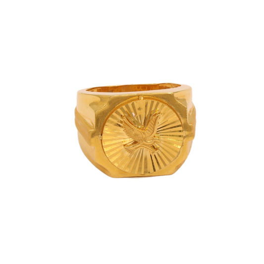 Gold 22KT Men's Eagle Design Ring