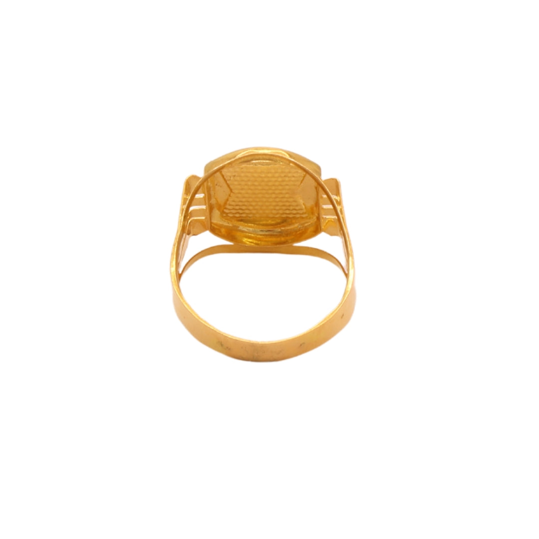 Gold 22KT Men's Anchor Motif Ring