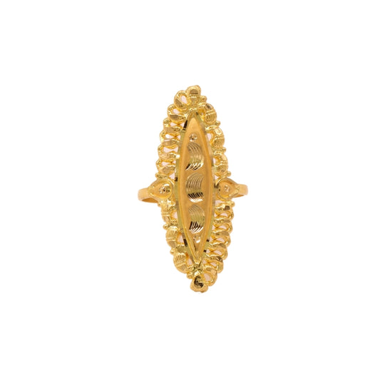 Gold 22KT Marquise Shape Ring