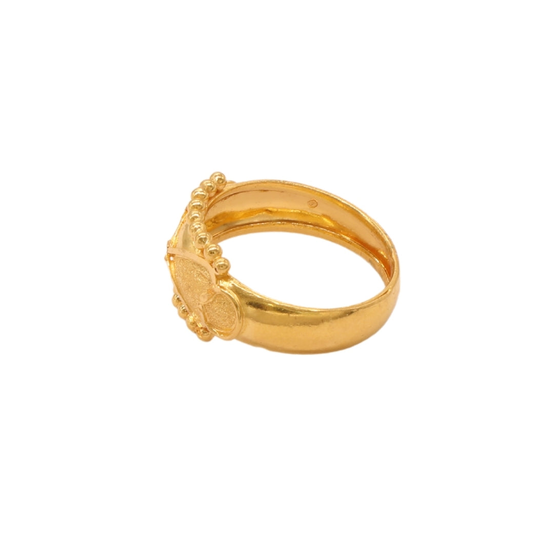 Gold 22KT Infinity Hearts Ring